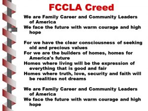 FCCLA Creed